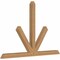 Ekena Millwork Saratoga Timber Gable Bracket, Western Red Cedar, 108"W x 72"H x 5 1/2"D x 5 1/2"F, 16/12 Pitch GBW108X72X0606SAR00SWR - alternate 3
